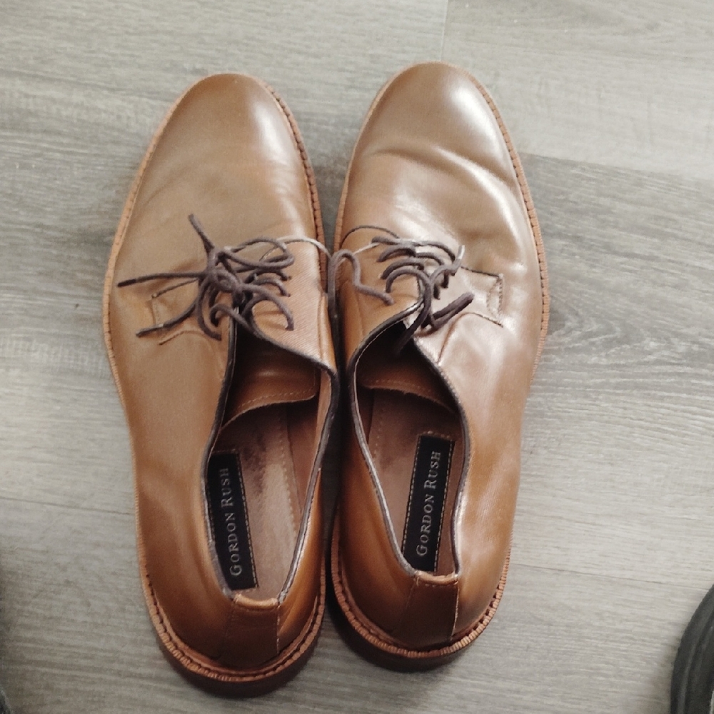 Gordon Rush Men's Tan Leather Oxfords